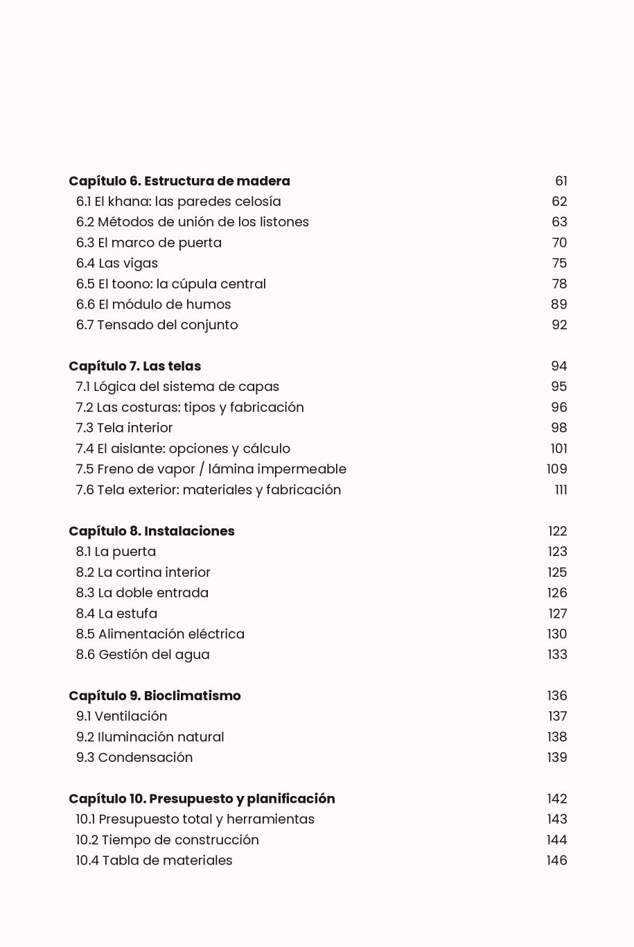 Índice del manual: 10 capítulos